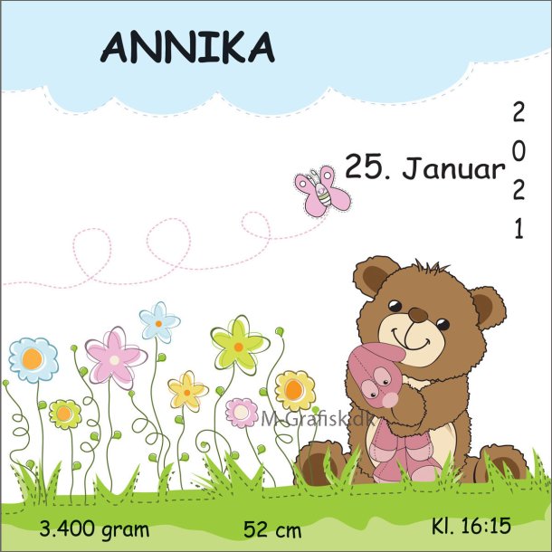 25-43. F�dselsplakat. 50x50