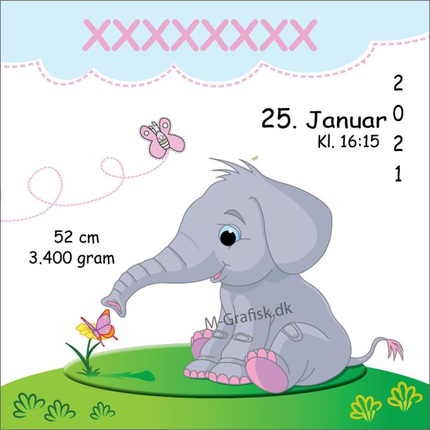 25-45. F�dselsplakat. 50x50