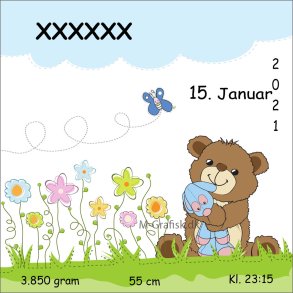 25-67.  F�dselsplakat. 50x50