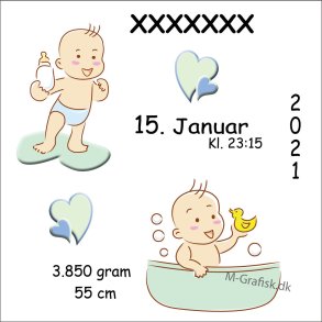 25-69.  F�dselsplakat. 50x50