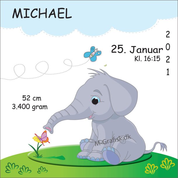 25-70.  F�dselsplakat. 50x50