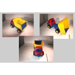 Lastbil med vippelad fra "Dantoy"